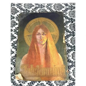 RARE Swedish Art Large Handmade Book 1915 Antique Artwork Reprints Cover